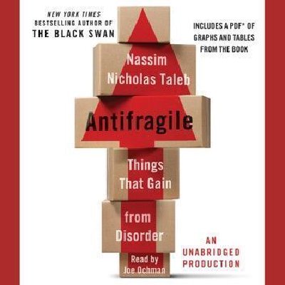 Book cover of "Antifragile: Things That Gain from Disorder" by Nassim Nicholas Taleb