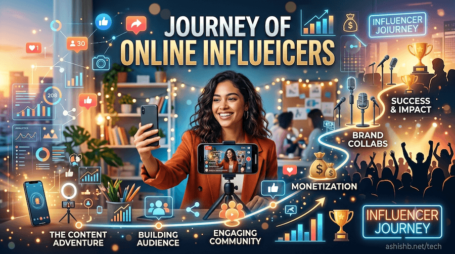 Journey of online influencers