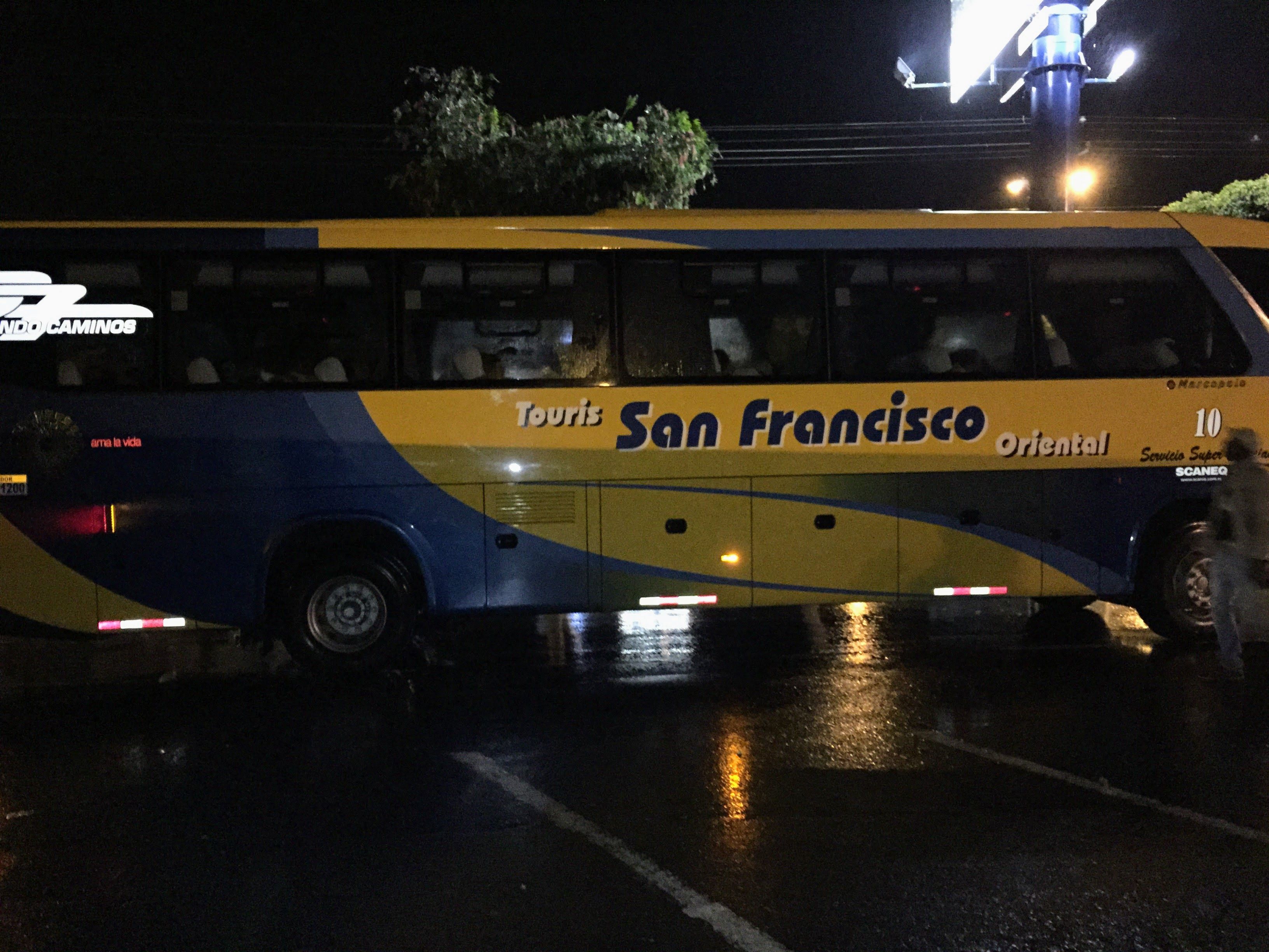 Bus for overnight journey