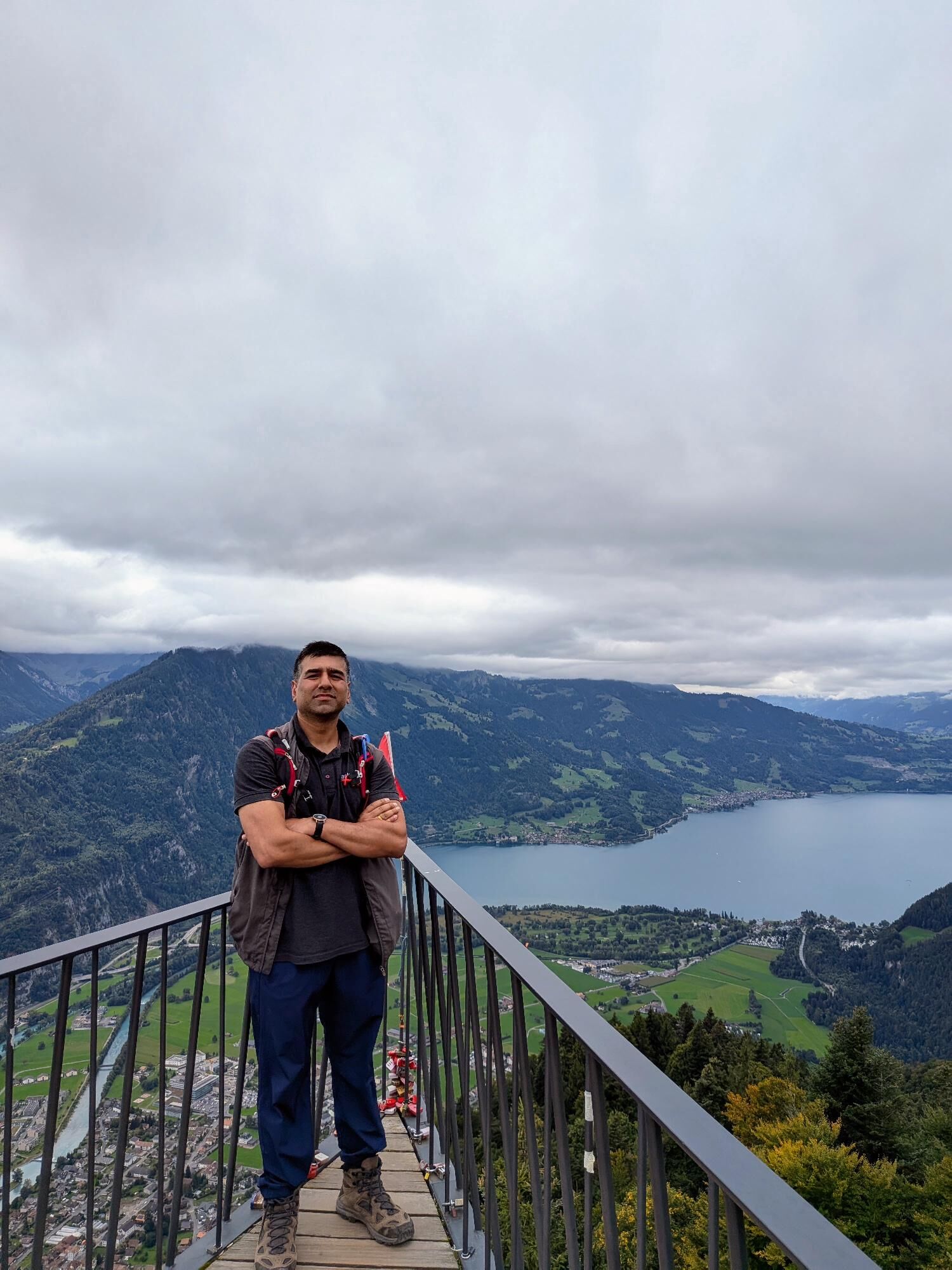 View of Interlaken Harder Klum hike